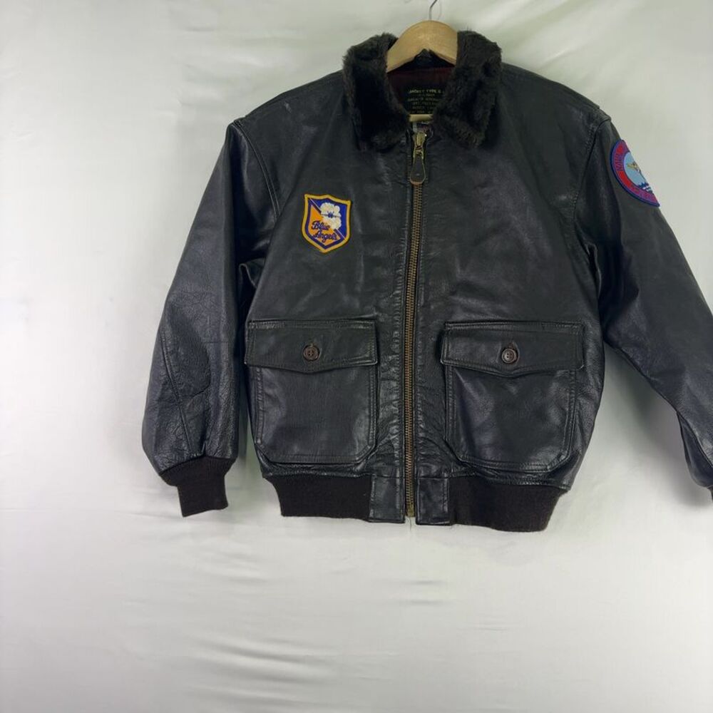 Avirex Brown Leather Bomber
